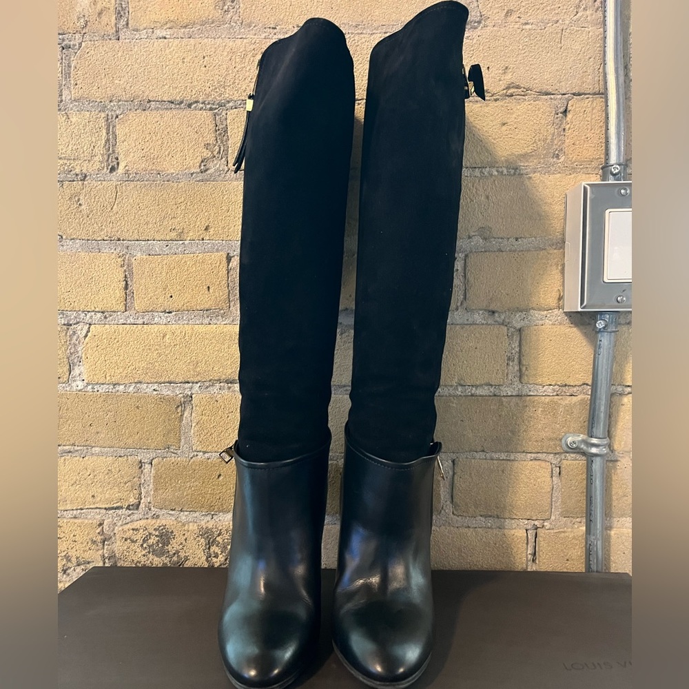SOLD Louis Vuitton Leather and Suede High Boot - 37